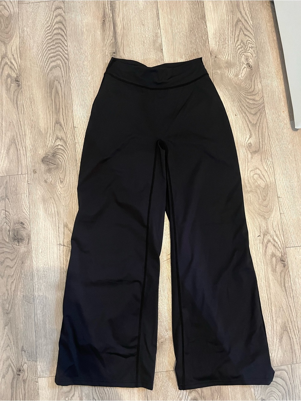 High-Rise Black Wide-Leg Women's Pants